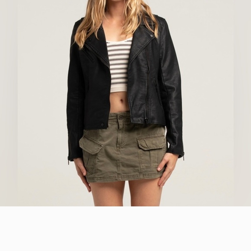 Women's Black Leather Jacket